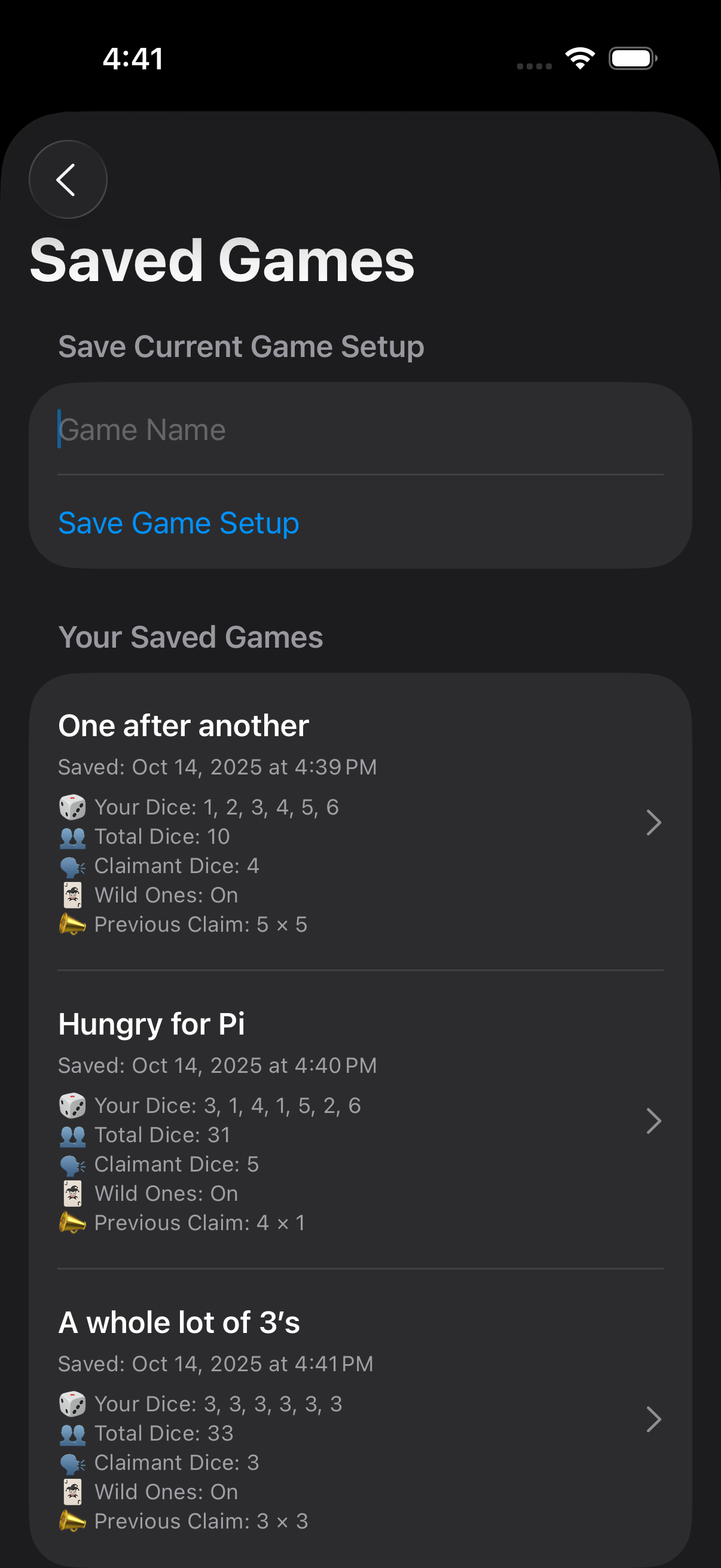 App Screenshot 7: Save and Resume Game