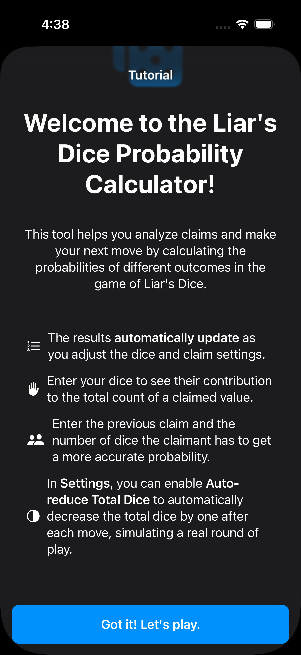 App Screenshot 6: Interactive Tutorial