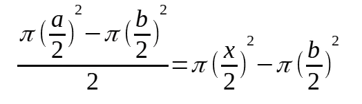 Area of Circle Equation